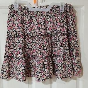 Adorable Wild Fable Summer Floral Ruffled Skirt